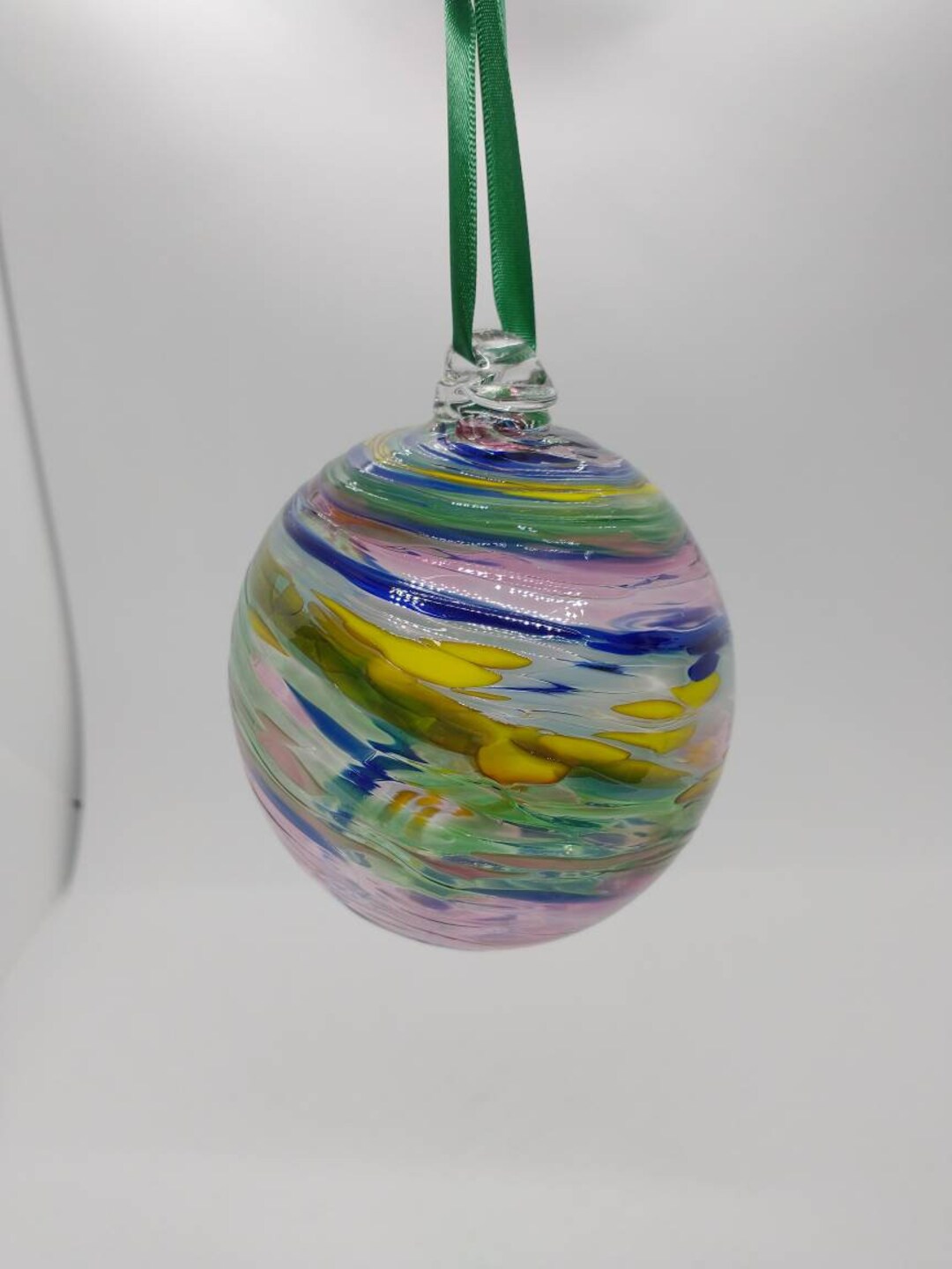 Blown Glass Ornament Blown Glass Suncatcher Home Decor Garden Etsy