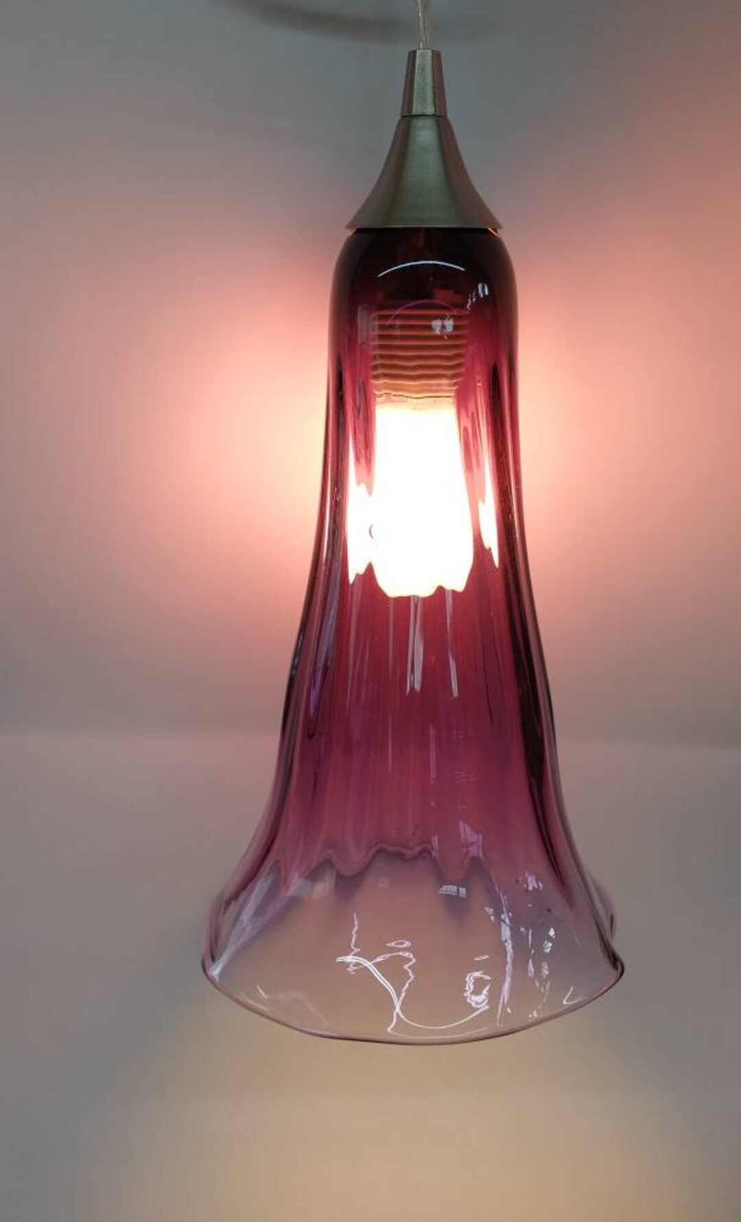 Purple Glass Pendant Light Canopy Glass Pendant Lighting Canopy Hand