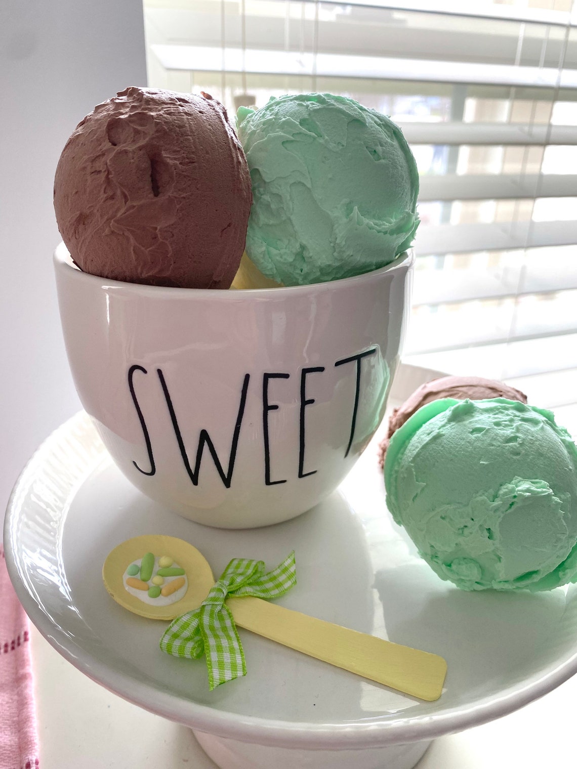 Faux Ice Cream Scoops / Fake Ice Cream Scoops / Spring / Etsy