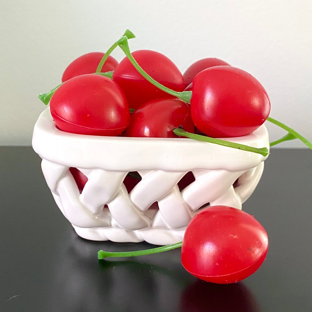 Fake Cherries / 5 Piece / Realistic Fake Cherry Fruit / Fake Bake ...