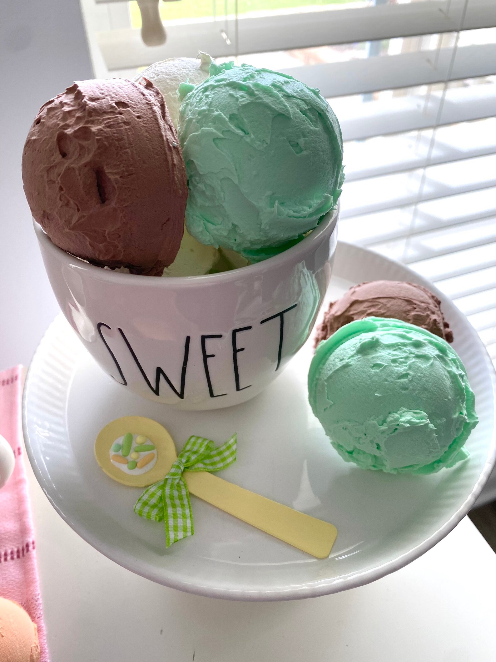 Faux Ice Cream Scoops / Fake Ice Cream Scoops / Spring / Etsy