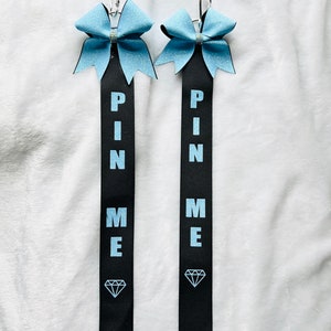 Cheer Pin Me Bag Ribbon (Free Shipping) Customization Available