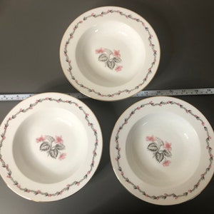 3 Vintage Seyei Fine China Suppenschüsseln Japan Rainbow 2131 Ersatz