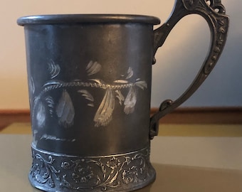 Antique Silver Co Columbus Baby Cup Child Vintage
