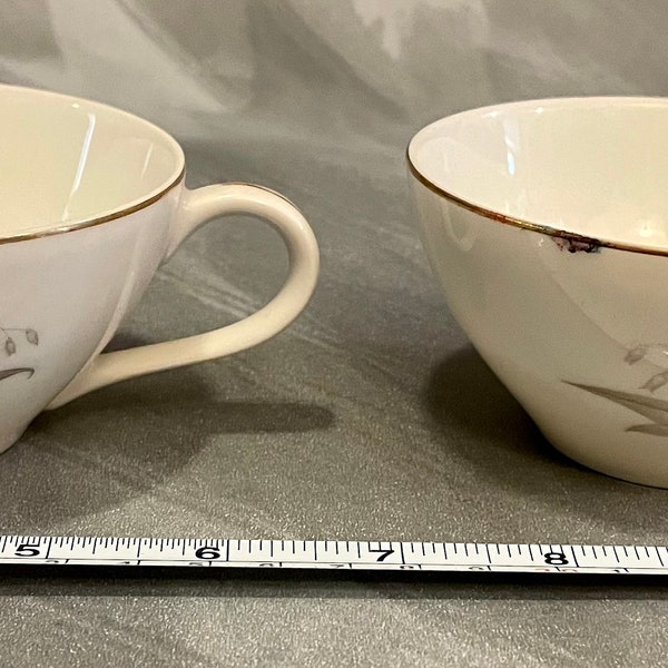 2 Vintage Kaysons Fine China Golden Rhapsody Cups 1961 Japan