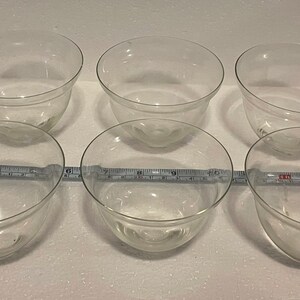6 Vintage Glass Spice Bowls RARE