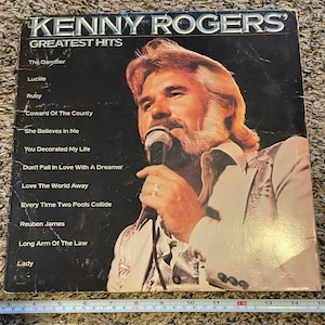 Vintage Kenny Rogers Greatest Hits Vinyl Record Album 1980