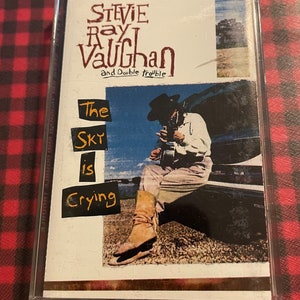 Vintage Stevie Ray Vaughan & Double Trouble The Sky is Crying Cassette Tape 1991