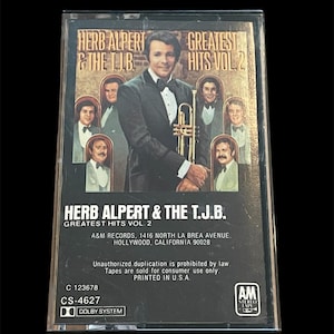 Fita cassete vintage Herb Alpert & The TJB Greatest Hits Vol 2, 1973
