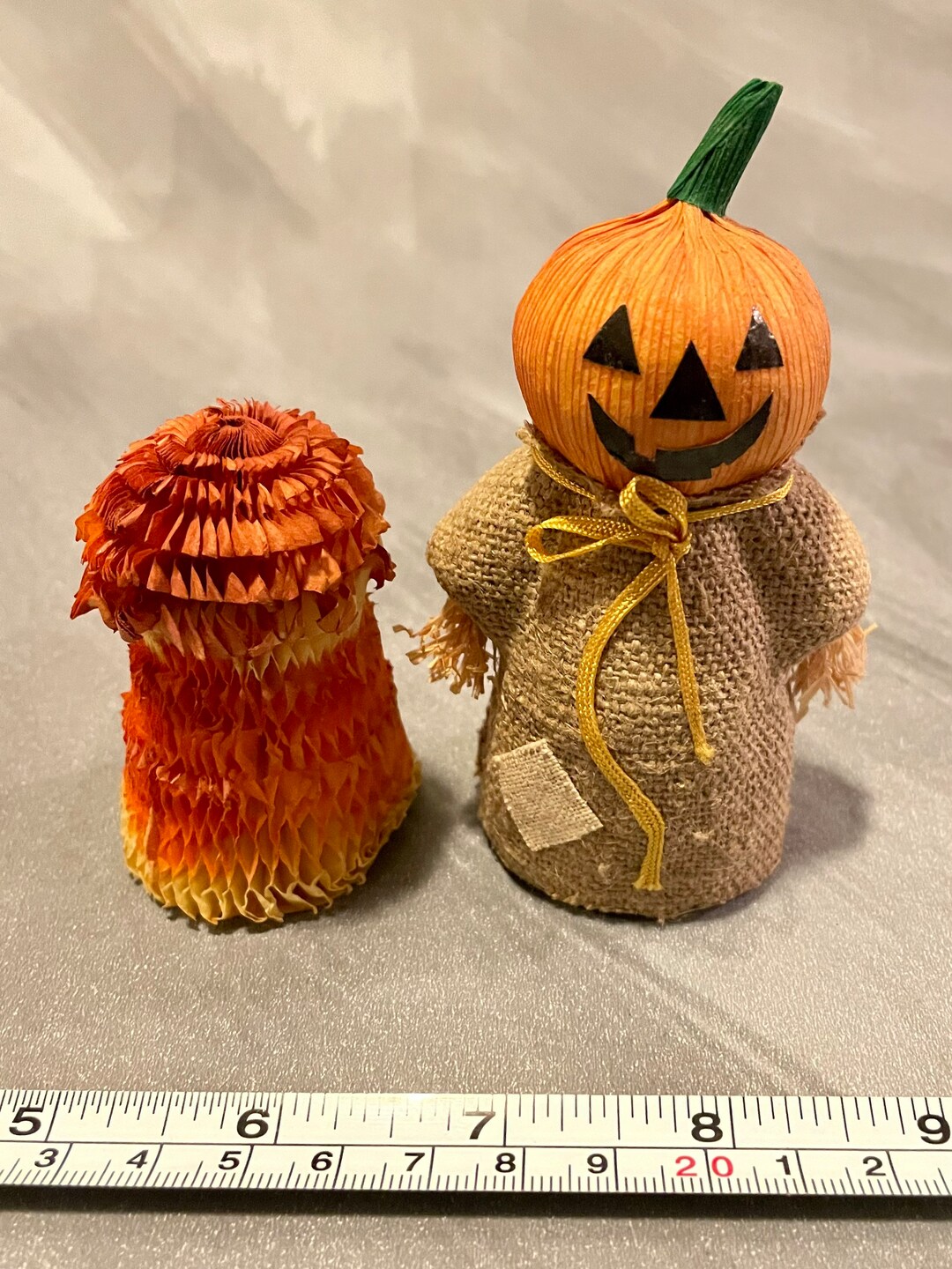 2 Vintage Halloween Decorations Japan Haystack Etsy