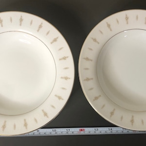 2 Vintage Mikasa Fine China Soup Bowls Narumi Japan Kristina 5798 Replacement