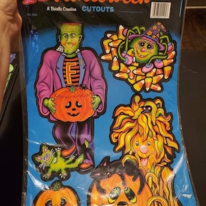 New NOS Beistle 11 Halloween Cutouts