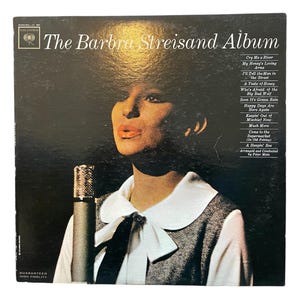 Vintage The Barbra Streisand Album Vinyl Record 1963
