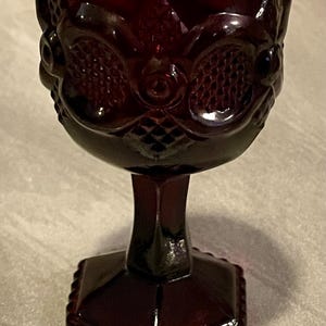 Vintage Avon Cape Cod Ruby Red Cordial Glass Cup