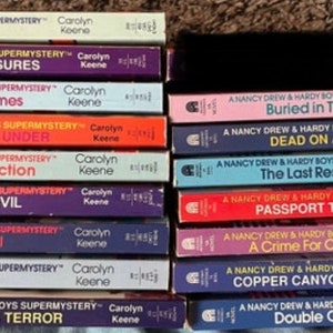 16 Vintage Nancy Drew Hardy Boys Super Mystery Books by Carolyn Keene T