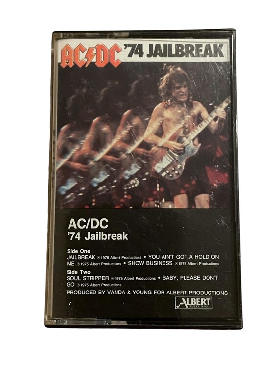 Vintage AC/DC 74 Jailbreak Cassette Tape 1984 - Etsy