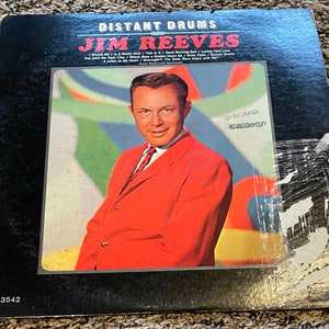 Vintage Jim Reeves Distant Drums Vinyl Record Album 1966 *1