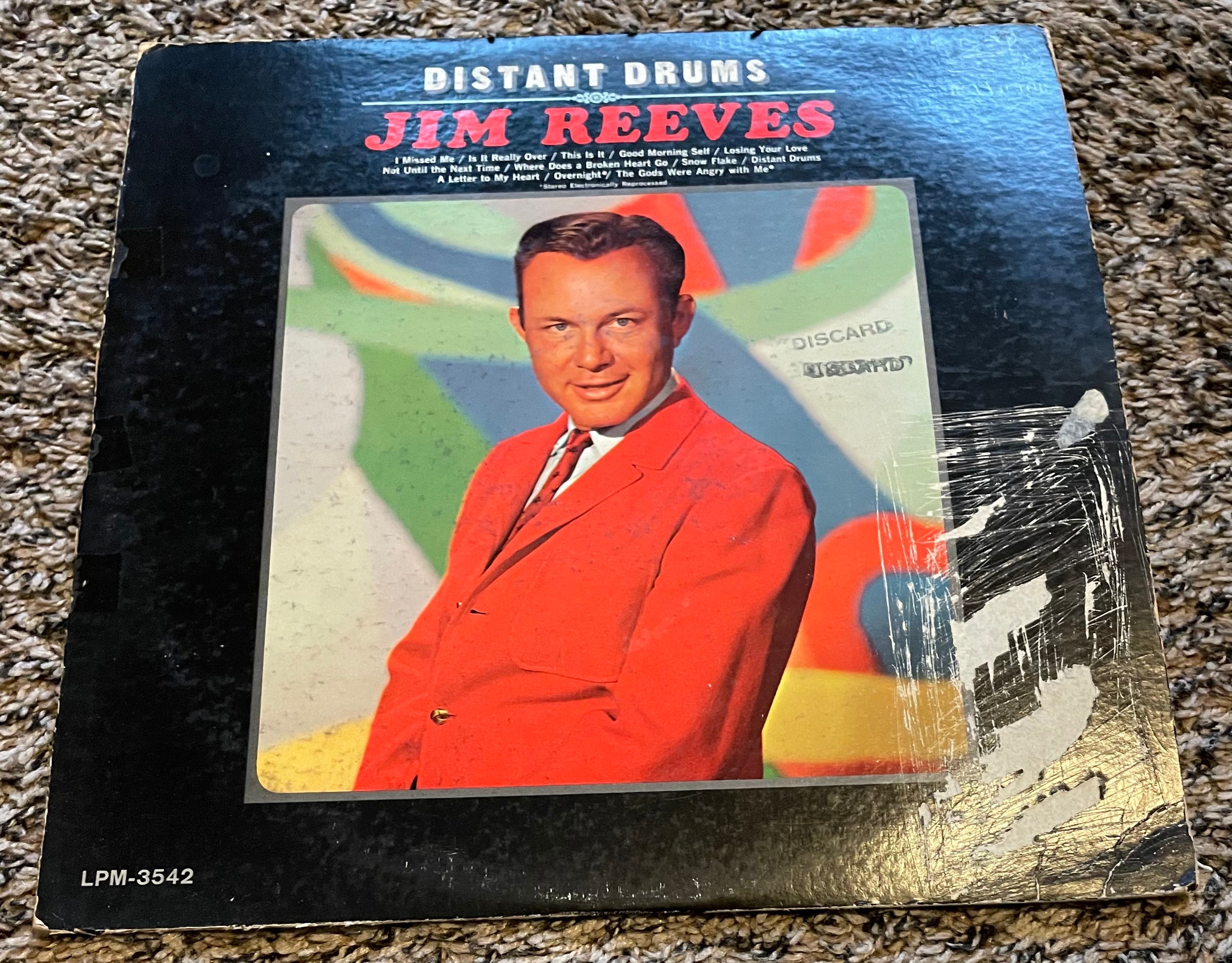 Jim Reeves Distant Drums Mono UK(英)盤 LP Vintage Jim Reeves Distant Drums Vinyl Record Album 1966 *1 - Etsy