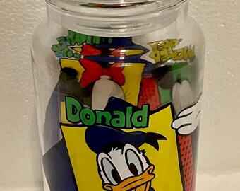 ヴィンテージ ディズニー ガラス キャンディジャー ミッキーマウス