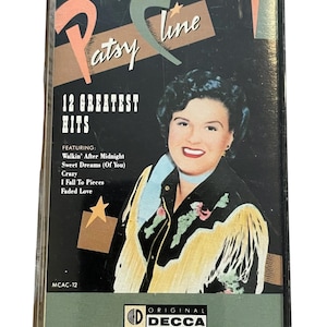 Vintage Patsy Cline 12 Greatest Hits Cassette Tape 1988