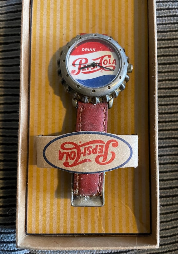 Vintage Pepsi Cola Watch - Needs New Battery & Band - Etsy