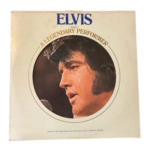 Vintage Elvis A Legendary Performer Volume 2 Vinyl Record Album 1976 + Booklet