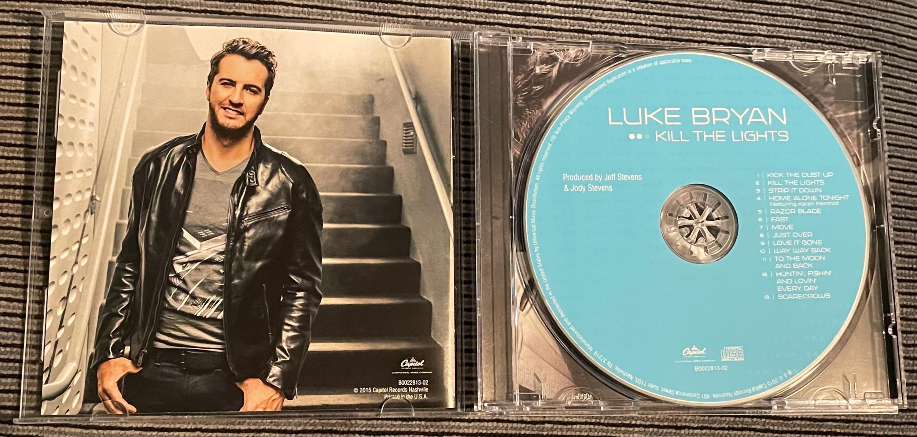 Luke Bryan Kill the Lights CD - Etsy