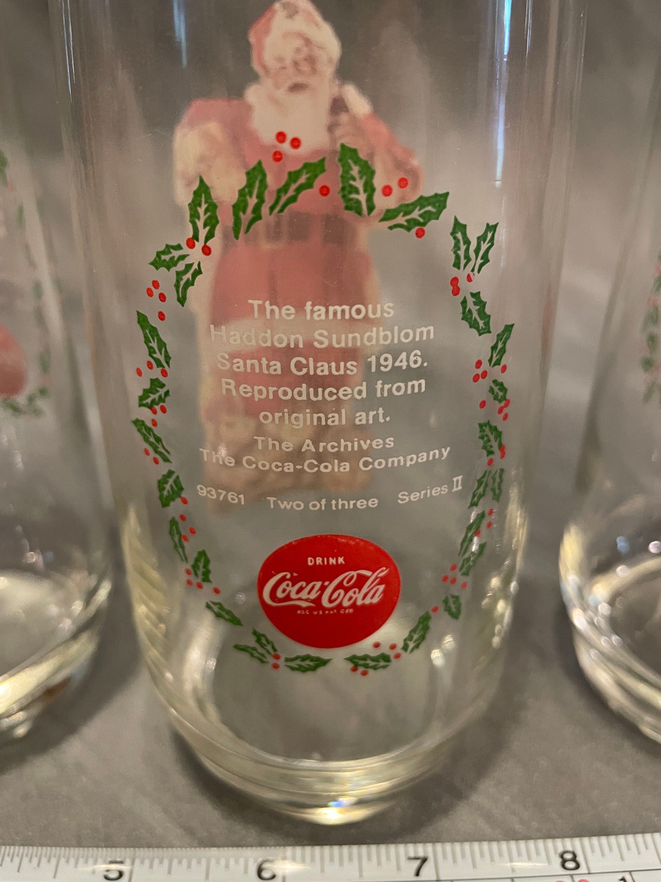 Coca-Cola サンタクロース グラス 3個セット Coca-Cola サンタクロース グラス 3個セット