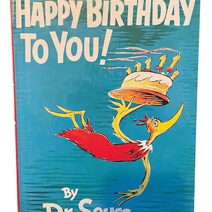 Vintage Geburtstagskarte Alles Gute zum Geburtstag! von Dr Seuss Book 1959 1987 Book Club Edition