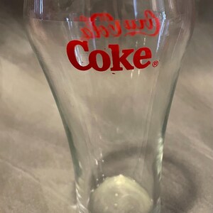 Vintage 6” Coca Cola Coke Clear Glass Cup