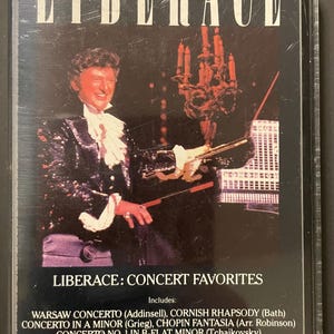 Vintage Liberace Concert Favorites Cassette Tape 1986