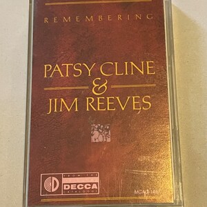 Vintage Patsy Cline & Jim Reeves Remembering Cassette Tape 1982