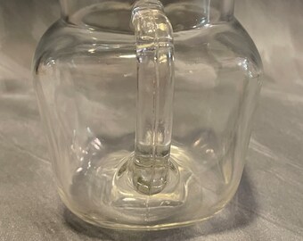 ヴィンテージ フェデラル スター フロストフラワー クリアガラス