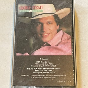 Vintage George Strait Right or Wrong Cassette Tape 1983