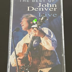 Casete vintage de The Best of John Denver Live, 1997