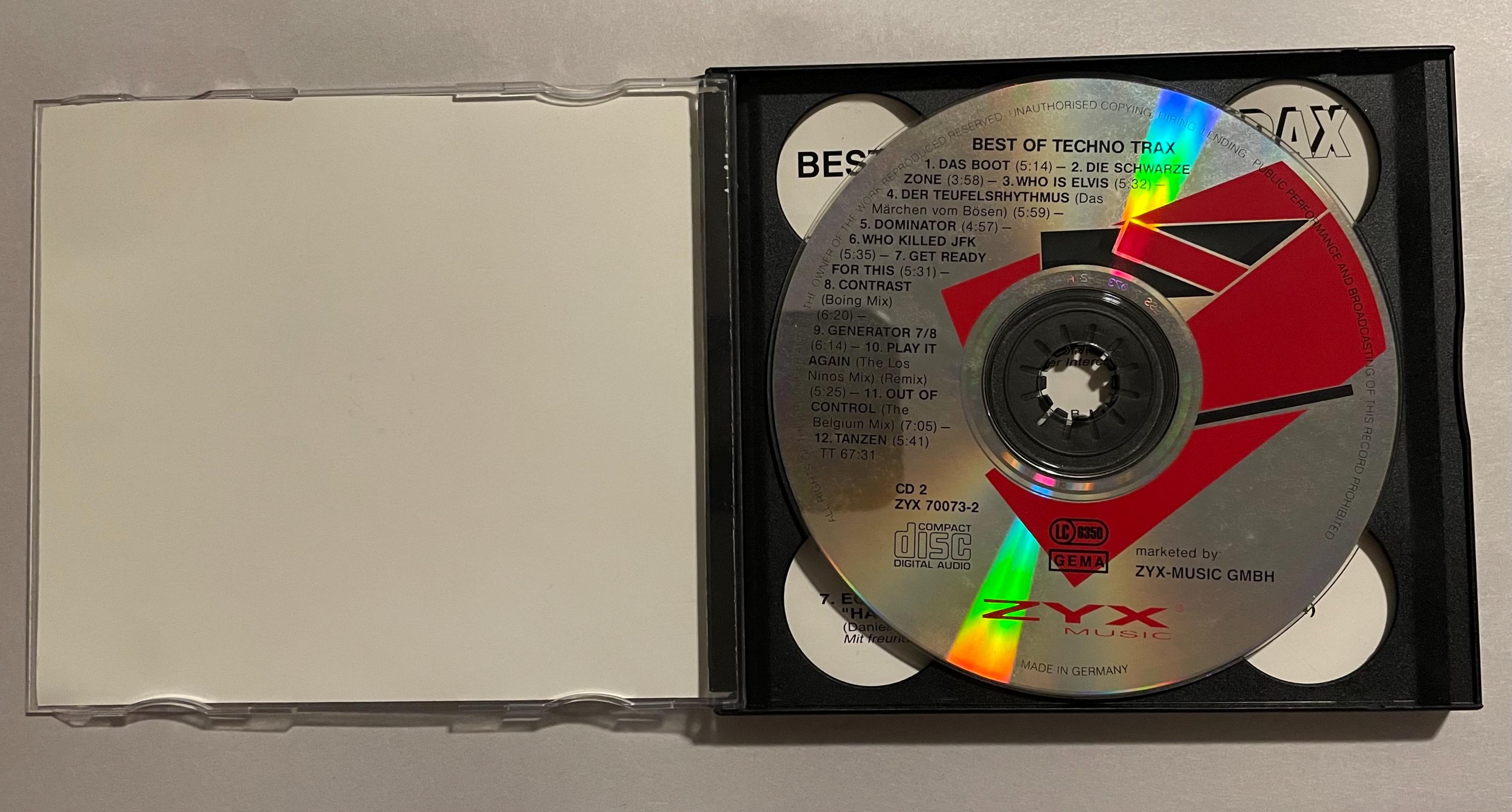 ヴィンテージ ベスト オブ テクノ トラックス 2 CD ドイツ輸入盤 レア 