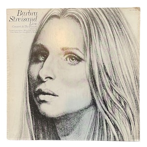 Vintage Barbra Streisand Live Concert at The Forum Album Vinyl Record 1972