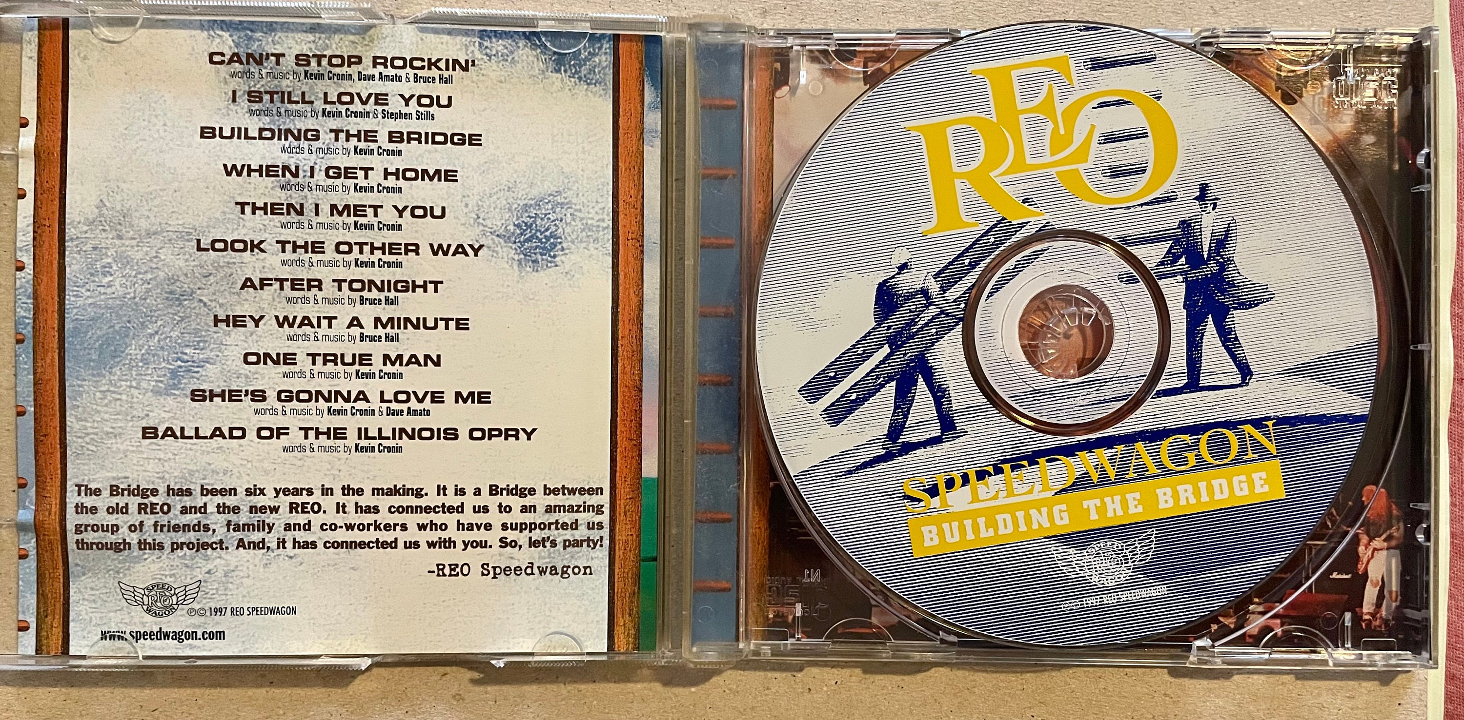 ヴィンテージ REO スピードワゴン ビルディング・ザ・ブリッジ CD 1997 