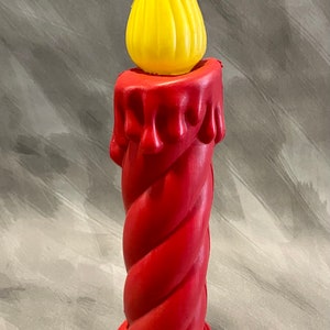 Vintage General Foam Plastics Red Candle Blow Mold Christmas