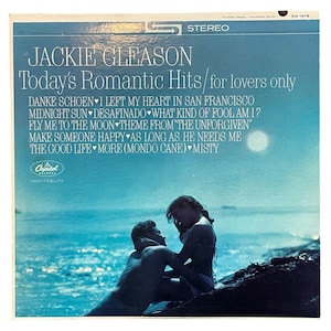 Vintage Jackie Gleason Todays Romantic Hits for lovers only Vinyl Record Album