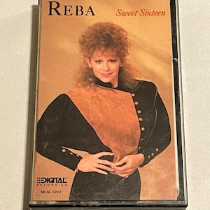Vintage Reba Sweet Sixteen Cassette Tape 1989 McEntire