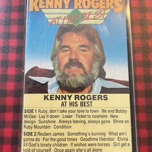 Vintage Kenny Rogers At His Best Cassette Tape RARE