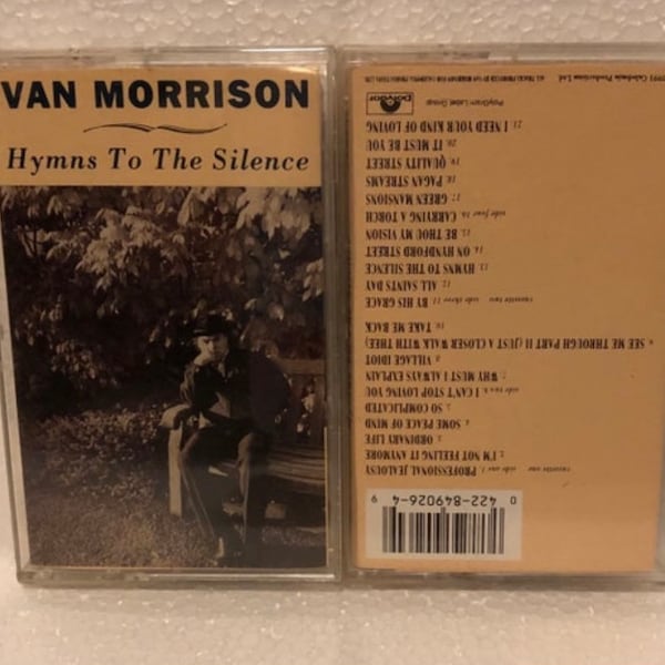 2 Vintage Van Morrison Hymns to the Silence Cassette Tapes Set 1991