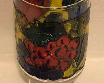 ヴィンテージ リビー フルーツ ステンドグラス カップ - Etsy 日本