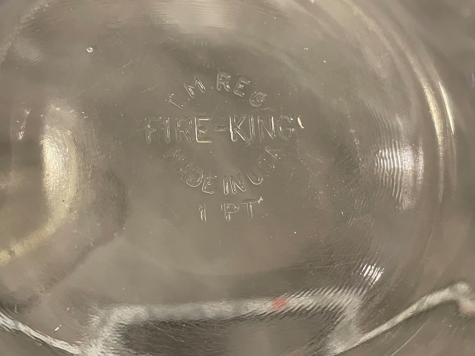 2 Vintage Fire King Clear Glass Bowls W/handles No Lids 1 Pint USA Etsy