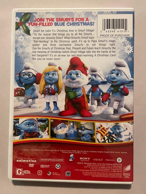 The Smurfs A Christmas Carol DVD - Etsy