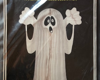New Beistle Vintage 23” Ghost Halloween Decoration 1987 NOS