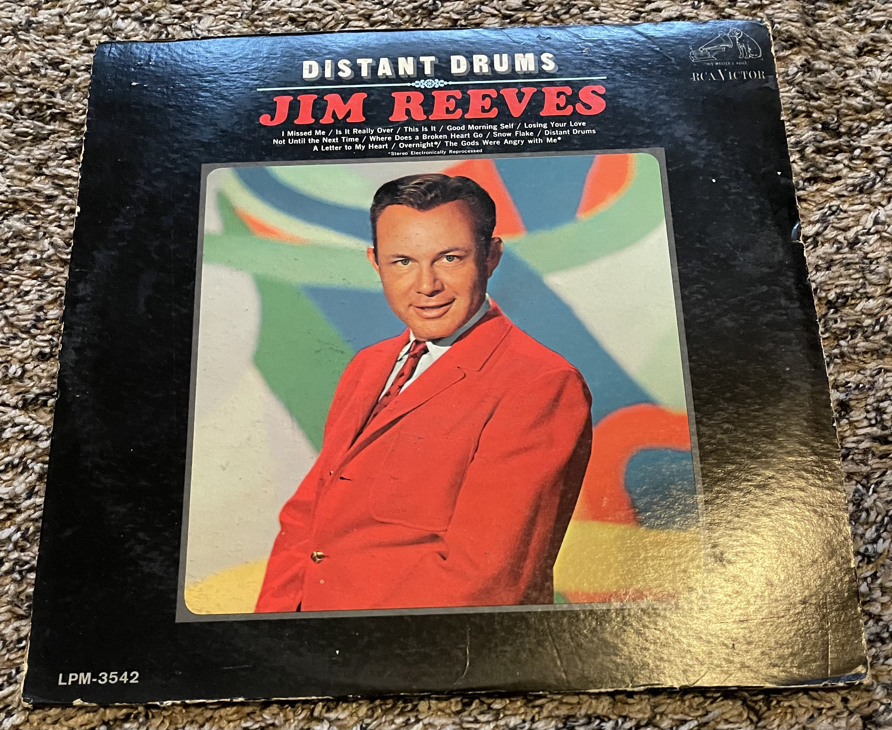 Vintage Jim Reeves Distant Drums Vinyl Record Album 1966 *2 - Etsy