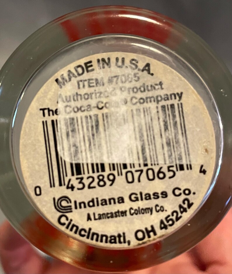 Vintage 5” Indiana Glass Coca Cola Coke Clear Cup - Etsy