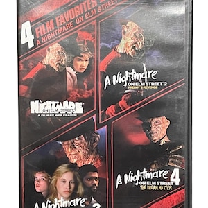 Vintage Nightmare on Elm Street 2 3 4 DVD 4 Movies